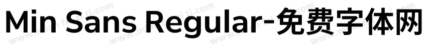 Min Sans Regular字体转换